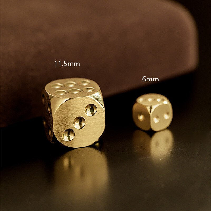 14k solid Gold dice